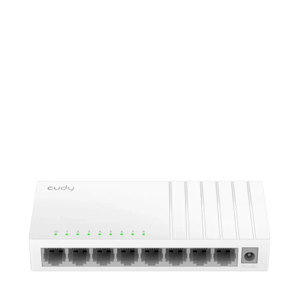 CUDY Switch FS108D, 8x 10/100Mbps RJ45 ports, unmanaged, plug-and-play, desktop/wall-mount design