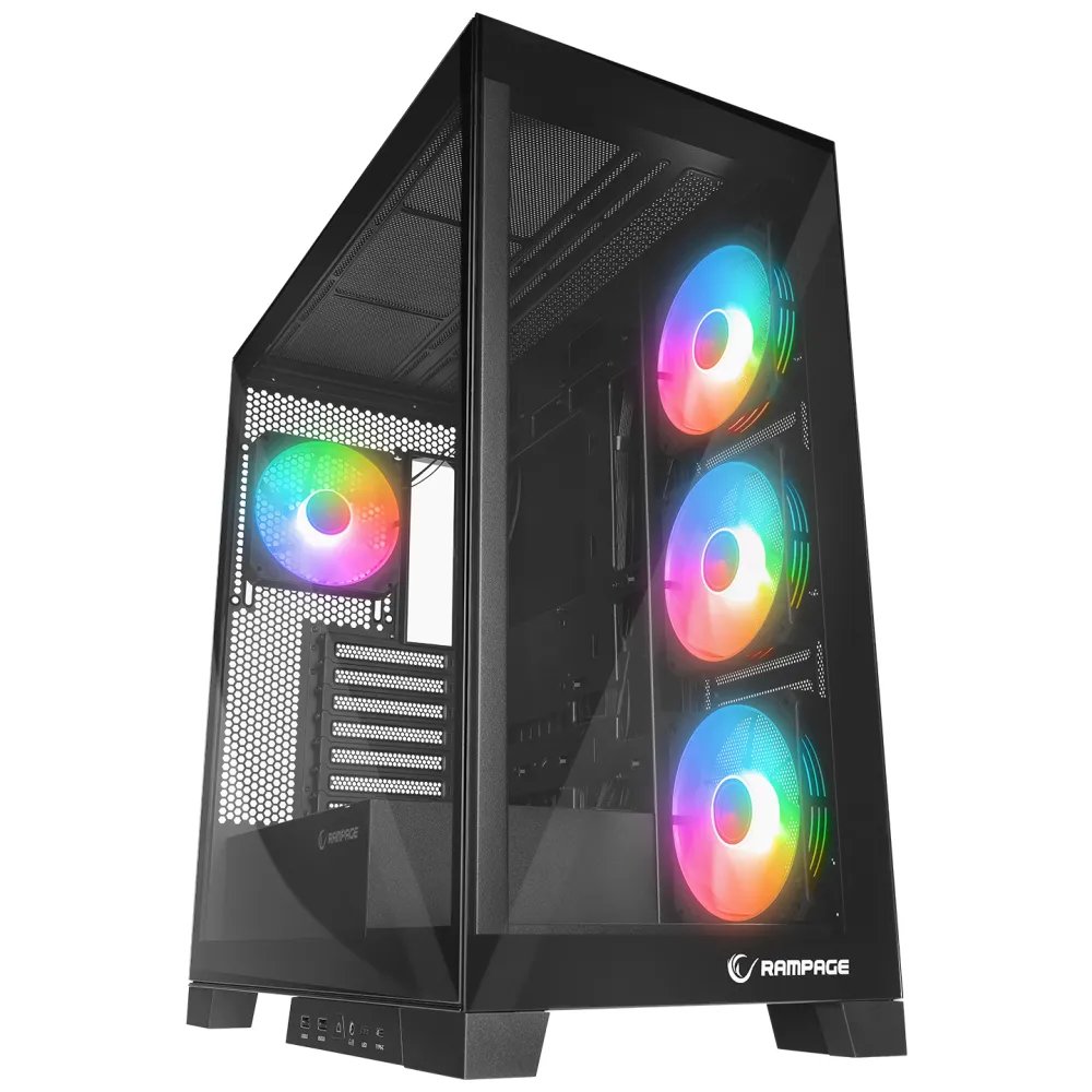 Rampage CASE HYDRA V2 BLACK 4x120 RGB