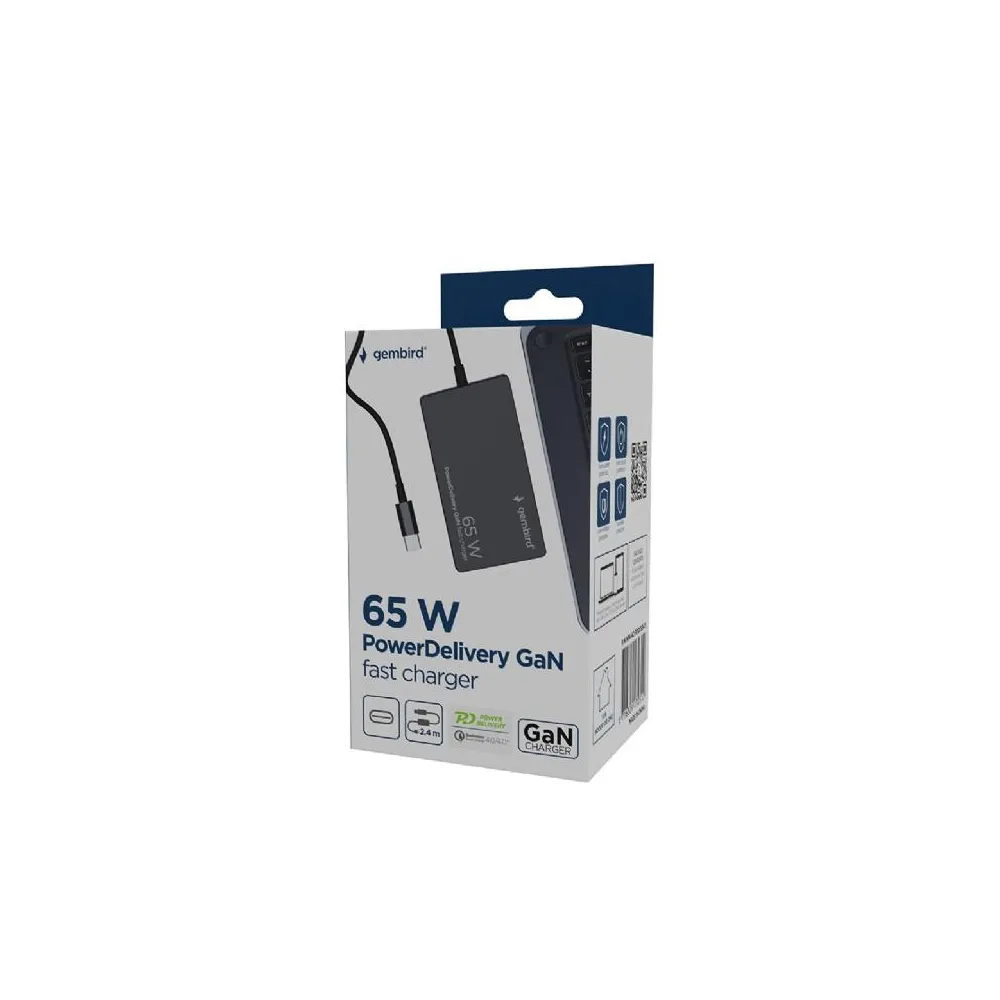 Gembird Punjac USB-C NPA-AC-PDQC65-01 - 65W