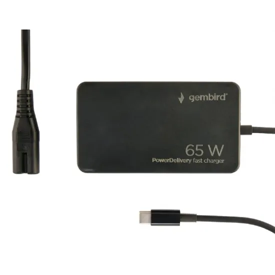Gembird Punjac USB-C NPA-AC-PDQC65-01 - 65W