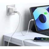 iPEAX Adapter GaN 25W (USB-C + USB-A) White
