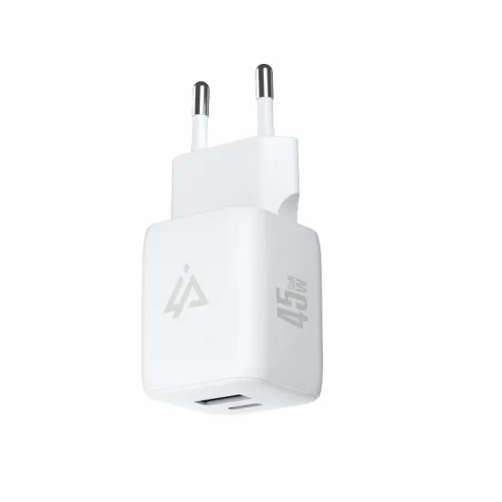iPEAX Adapter GaN 45W (USB-C + USB-A) White