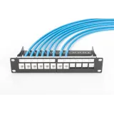Digitus Patch panel modular 10 1U 12-port blank crni