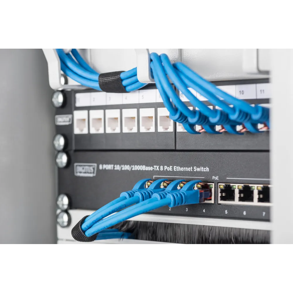 Digitus Patch panel modular 10 1U 12-port blank crni
