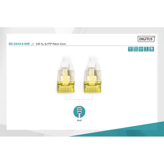 Digitus Kabl S-FTP patch Cat6A 3m sivi