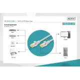Digitus Kabl S-FTP patch CAT6A 0.25m sivi