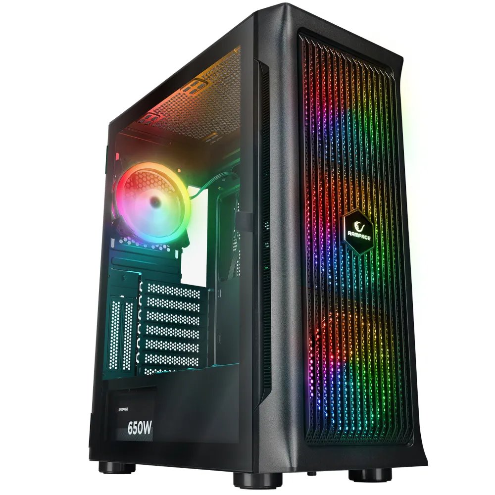 Rampage CASE PROLIX Mesh 4xARGB 650W 80+