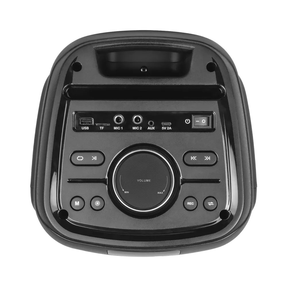 Mikado Zvucnik MD-79KP 30W RGB Black 1 UHF UV Microphone USB / BT / TF / TWS / AUX 2 Mic Input USB Type-C