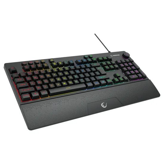 Rampage Tastatura KB-GX65 SIMULA USB RGB 4 Macro Key English Layout Wrist Rest Gaming