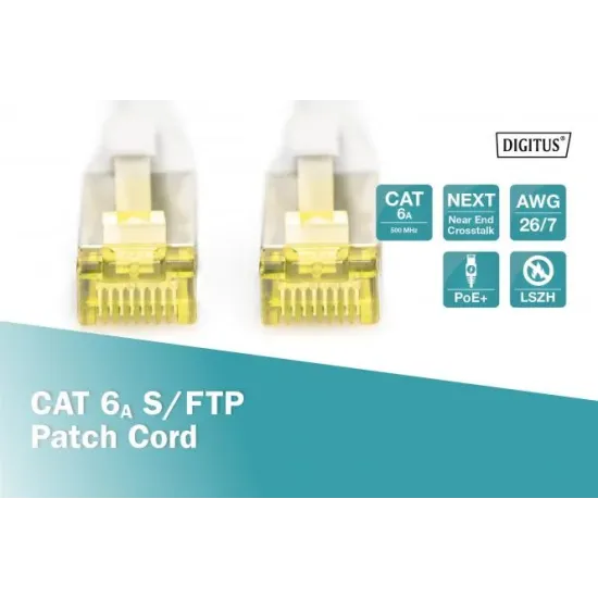 Digitus Kabl S-FTP patch CAT6A 30m sivi