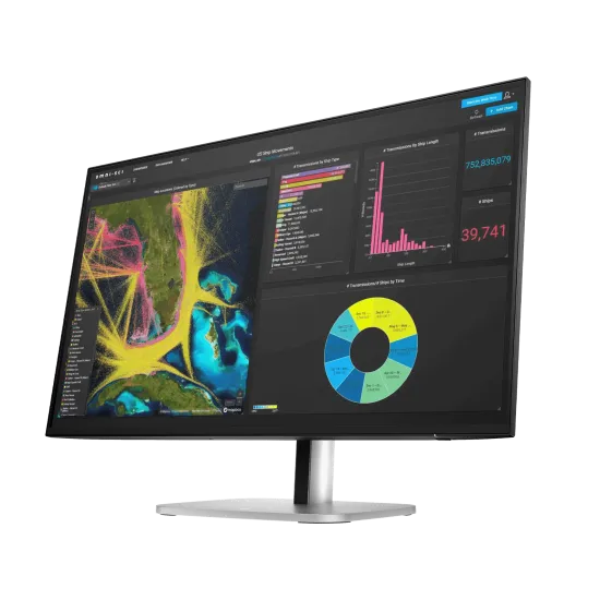 HP Monitor 27 S5 Pro 527pq, 2560×1440 (QHD), IPS panel, 100Hz, 5 ms, 1500:1, 350 cd/m², HDMI + DisplayPort + USB hub, audio out,