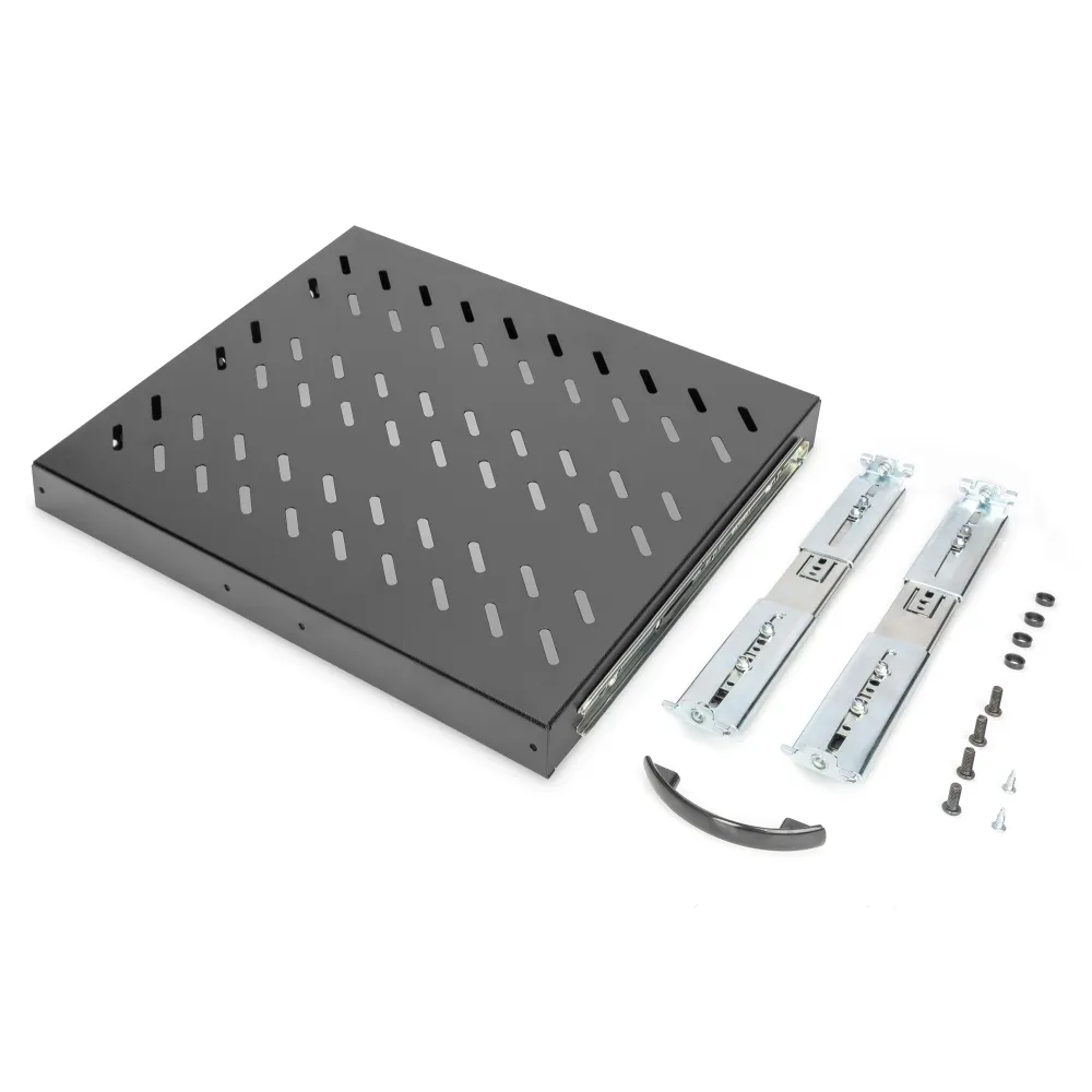 Digitus Polica na izvlacenje 483mm (19 ) 1U, 40x485x368mm, do 25kg, crna