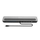 Digitus HUB 12 in 1, 2x HDMI, 1x DP, 3x USB 3.2, 1x USB Type-C, 1x USB Type-C PD, 1x RJ45 Gigabit Ethernet, 2x card reader, 1x 3