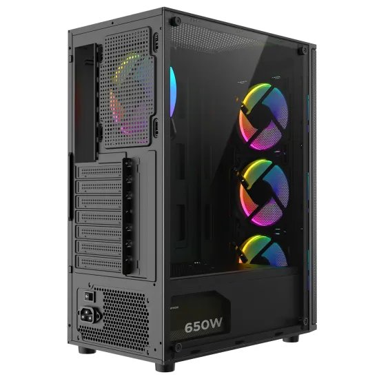 Rampage CASE HELIOS Mesh 4x120mm ARGB 650W 80+ Bronze