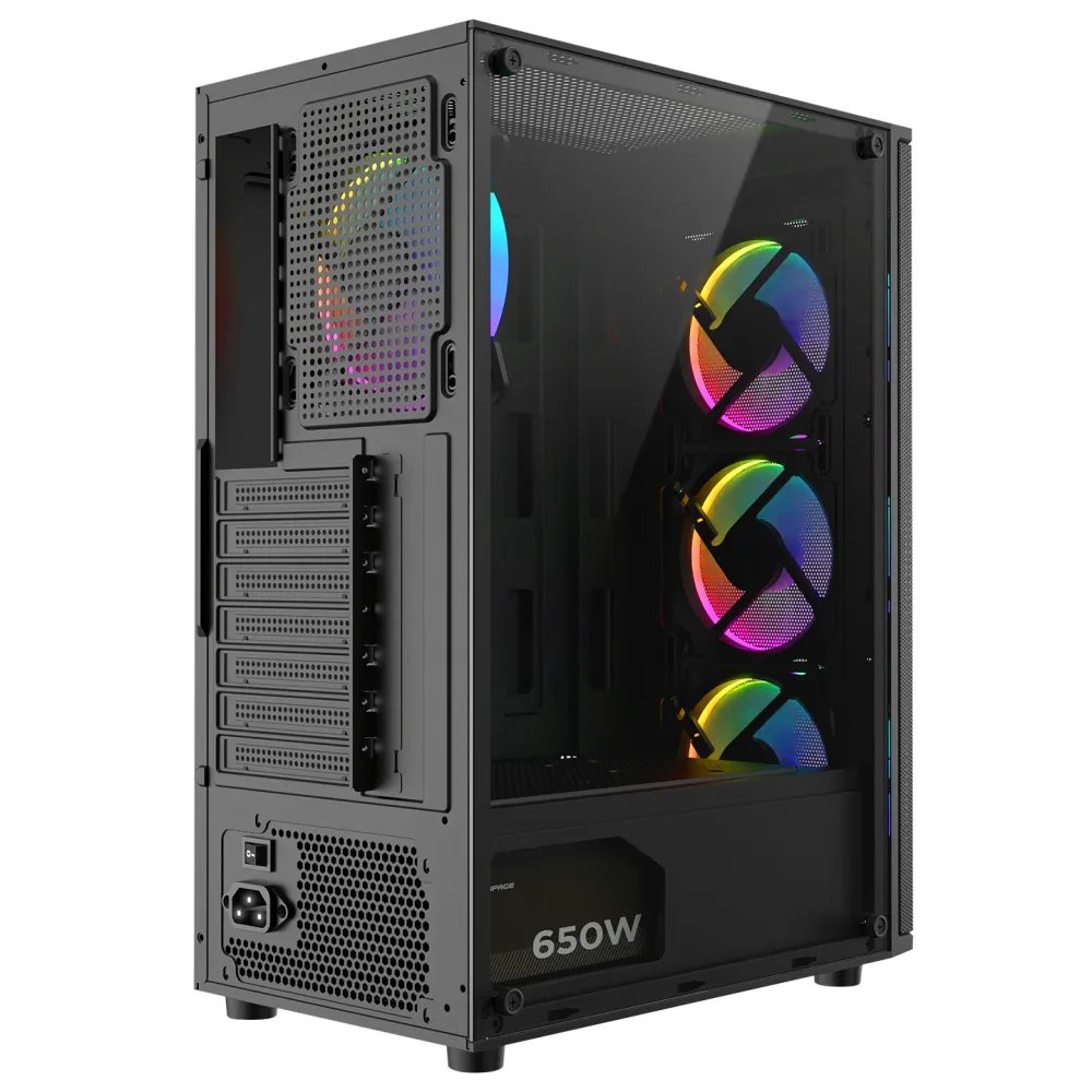 Rampage CASE HELIOS Mesh 4x120mm ARGB 650W 80+ Bronze