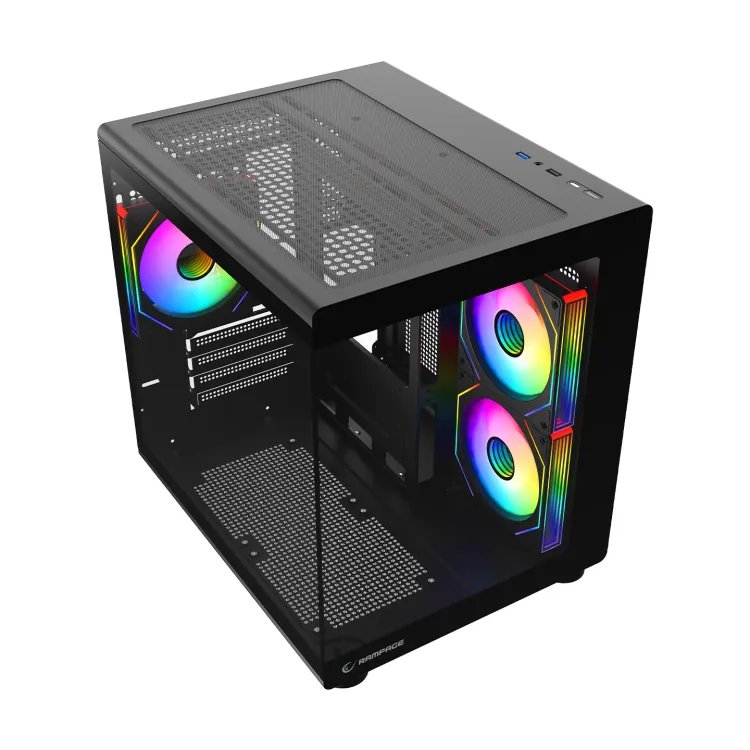 Rampage CASE MINID V1 3x120mm ARGB 750W 80+ Bronze