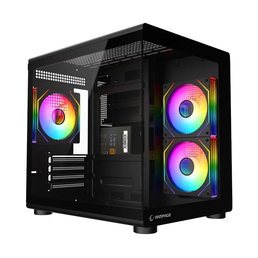Rampage CASE MINID V1 3x120mm ARGB 750W 80+ Bronze