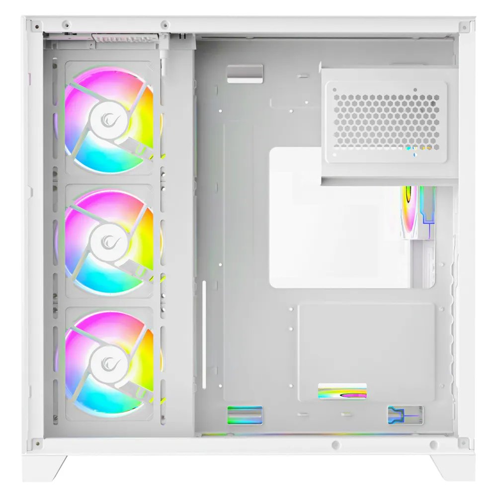 Rampage CASE MEGA V1 7x120mm ARGB 850W 80+ Bronze White