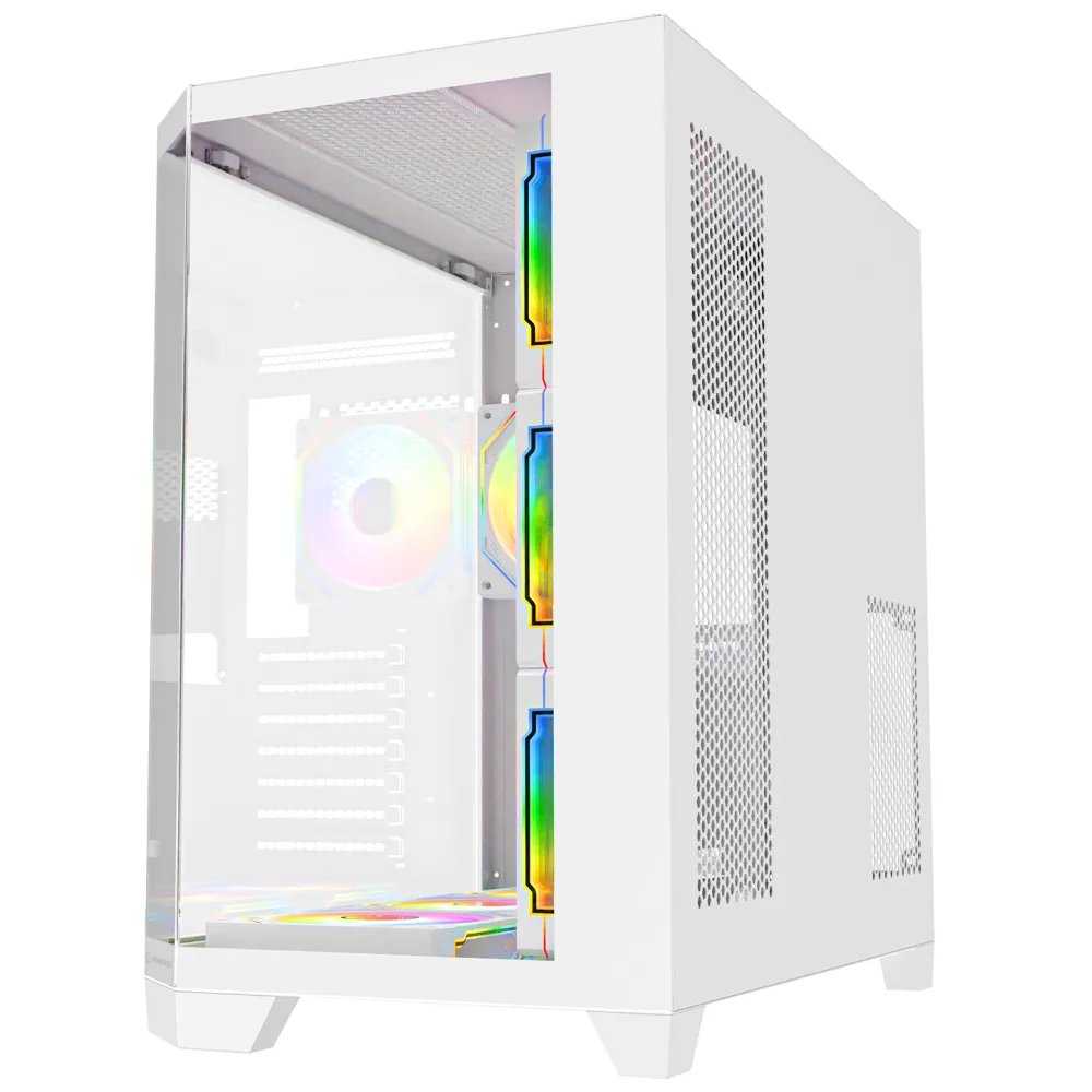 Rampage CASE MEGA V1 7x120mm ARGB 850W 80+ Bronze White