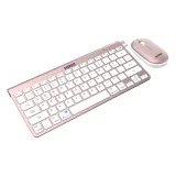 Everest SET tastatura i mis KB-BT72 ​​ELITE Rose Gold 2.4 ghz + BT Wireless US Layout