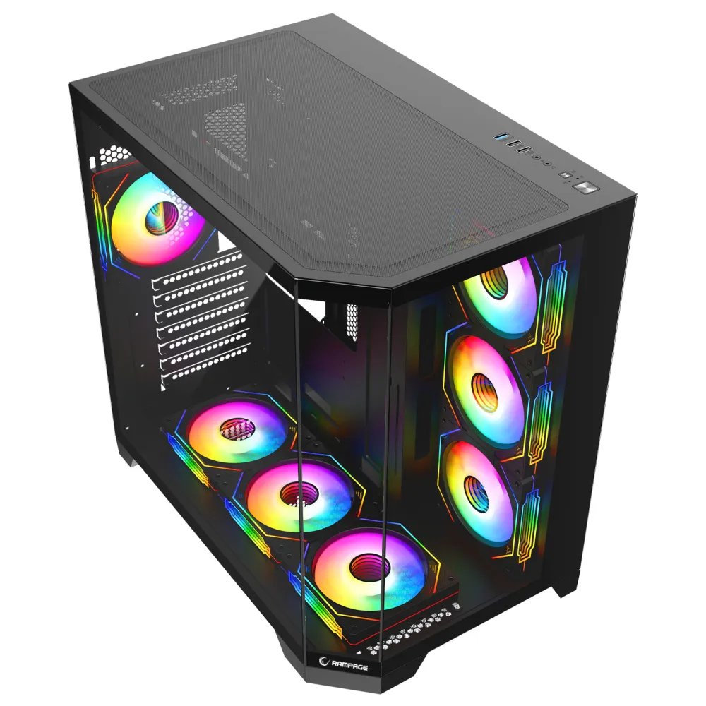 Rampage CASE MEGA V1 7x120mm ARGB 850W 80+ Bronze