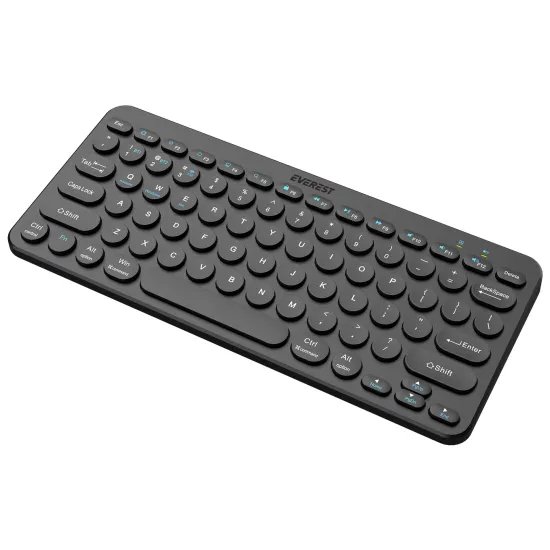 Everest Tastatura KB-BT16 Black 2.4G+BT1+BT2 US Layout