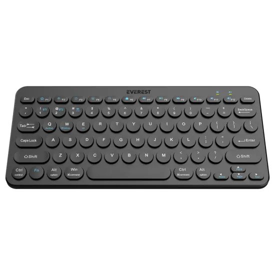 Everest Tastatura KB-BT16 Black 2.4G+BT1+BT2 US Layout