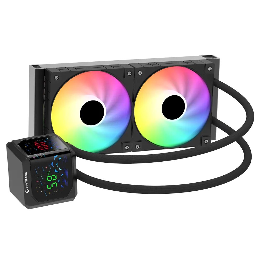 Rampage CPU Cooler HELIOS D24 Digital 120mm ARGB (1700, AM5)