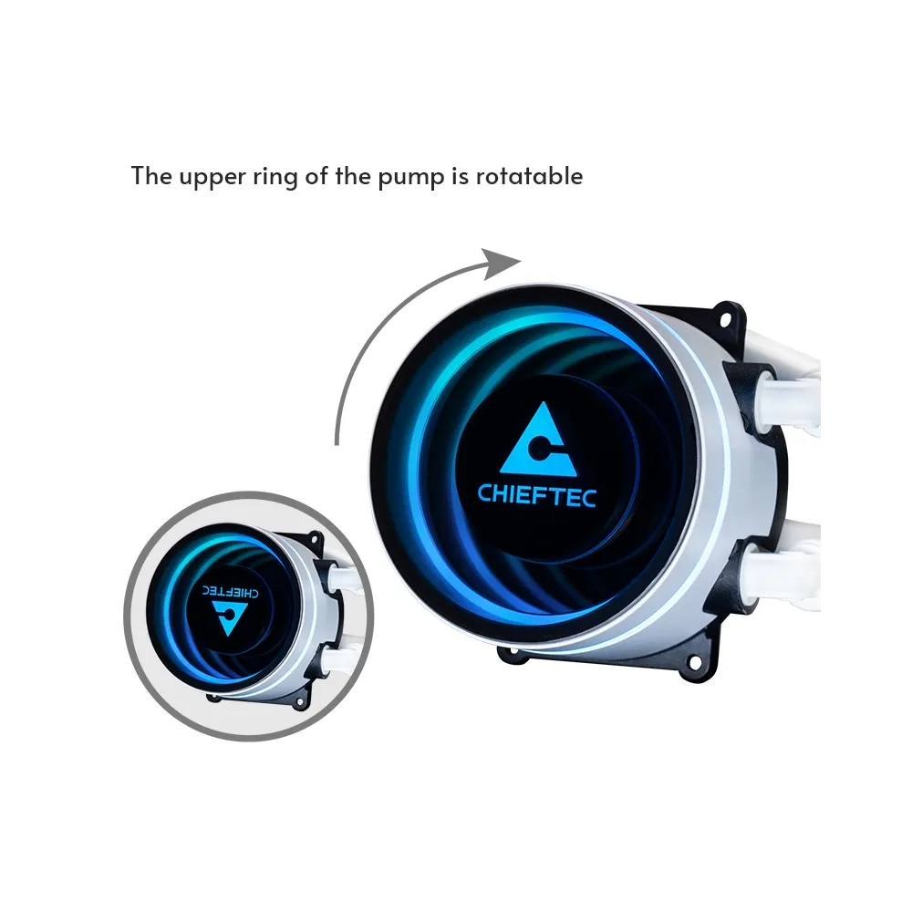 Chieftec CPU Cooler Iceberg White 240 ARGB (1851, 1700, 1200, AM5, AM4)