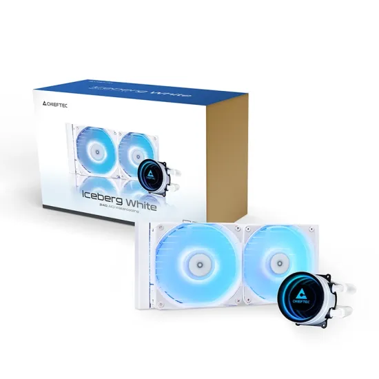 Chieftec CPU Cooler Iceberg White 240 ARGB (1851, 1700, 1200, AM5, AM4)