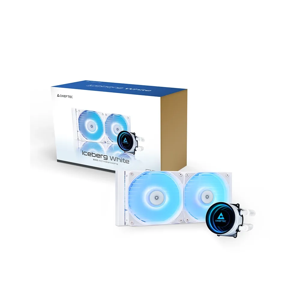 Chieftec CPU Cooler Iceberg White 240 ARGB (1851, 1700, 1200, AM5, AM4)