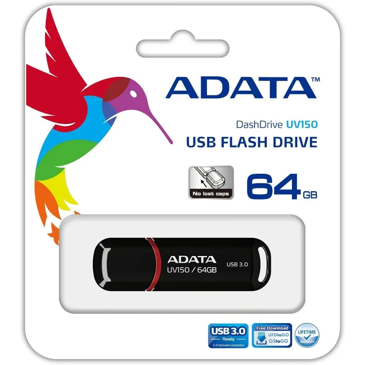 ADATA USB Flash Drive 3.2 64GB crni