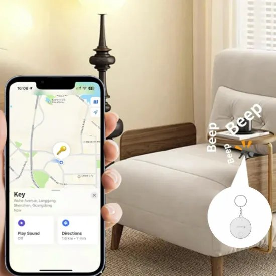 Swissten Find Tag Smart Locator With Apple Find My Function - White