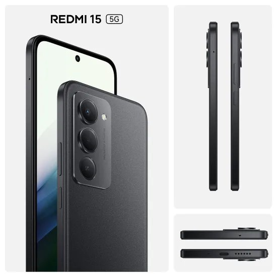 XIAOMI Redmi 15 5G 4GB/128GB, crni