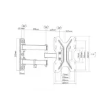 Digitus Drzac za TV do 42 , swivel, max 30kg, VESA