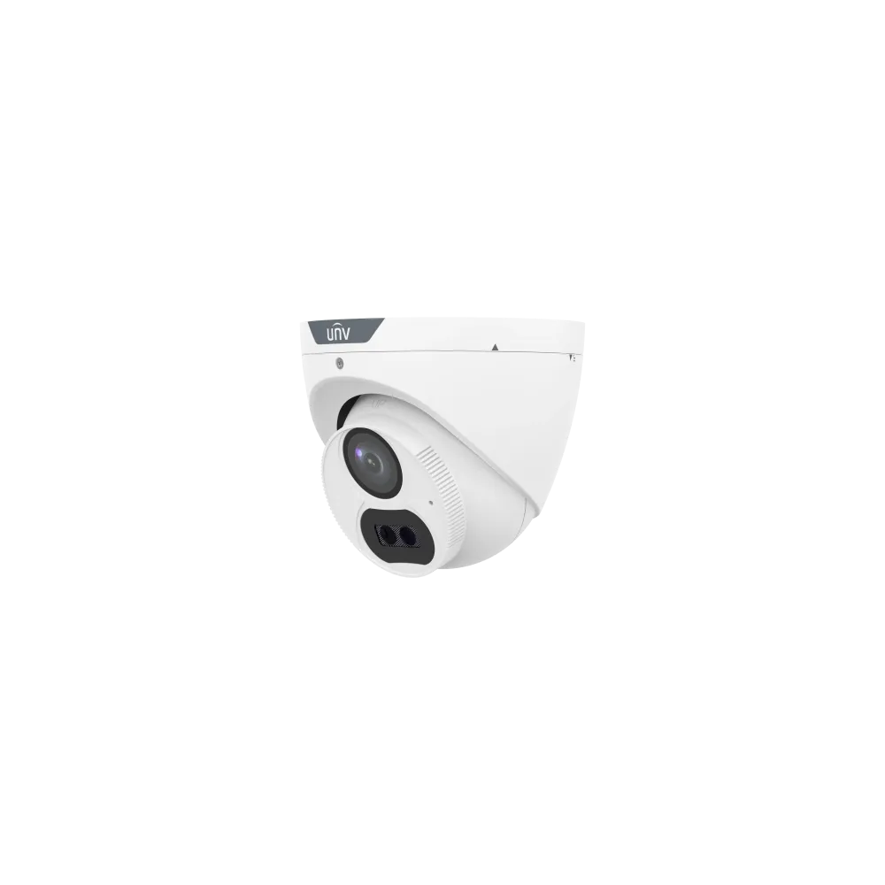 Uniview Kamera 8MP UAC-T128-ADF28MS Dome, LightHunter IR, objektiv 2.8 mm, IR domet do 40 m, ugradjen mikrofon, WDR 120 dB, napa