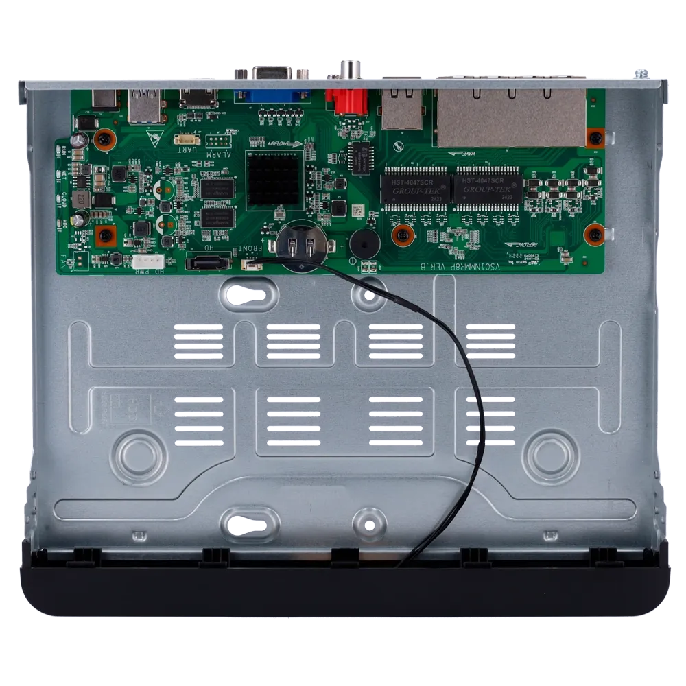 Uniview NVR 8 kanala NVR301-08B-P8-IQ, 1080P, 30FPS, do 12MP, HDMI, VGA, 1 x HDD do 10TB, PoE, 52VDC