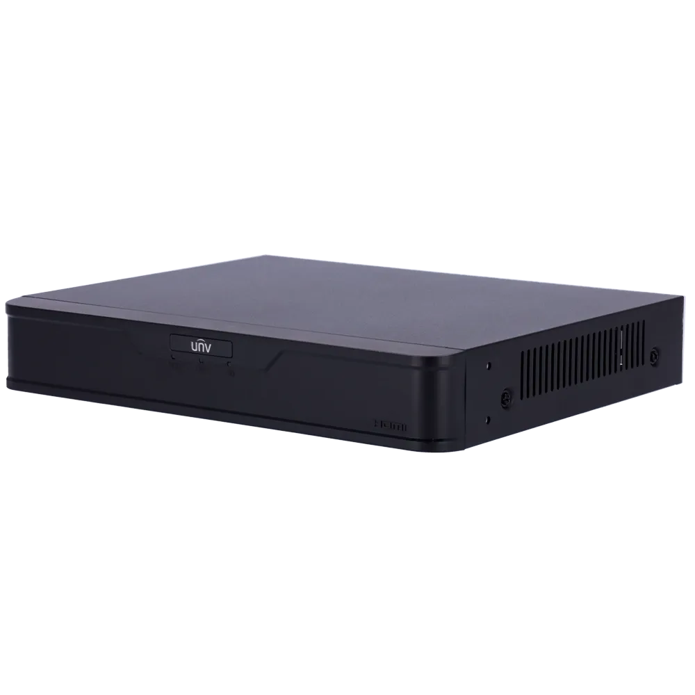 Uniview NVR 8 kanala NVR301-08B-P8-IQ, 1080P, 30FPS, do 12MP, HDMI, VGA, 1 x HDD do 10TB, PoE, 52VDC