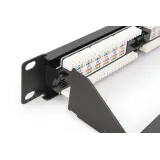 Digitus Patch panel puni, unshielded 24-port, 1U, rack mount, crni