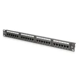 Digitus Patch panel puni, unshielded 24-port, 1U, rack mount, crni