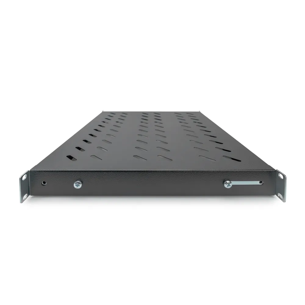 Digitus Polica fiksna 483 mm (19 ), do 50 kg, 44.5×482×350‑500 mm, crna