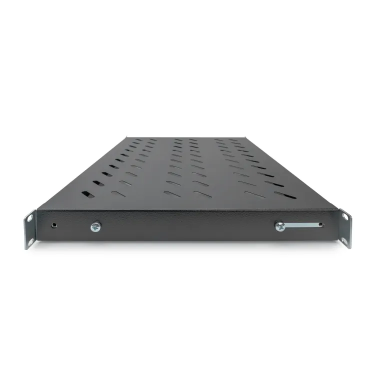 Digitus Polica fiksna 483 mm (19 ), do 50 kg, 44.5×482×350‑500 mm, crna