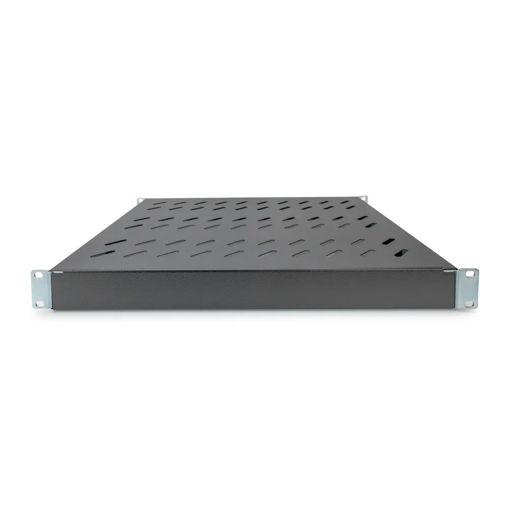 Digitus Polica fiksna 483 mm (19 ), do 50 kg, 44.5×482×350‑500 mm, crna