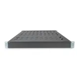 Digitus Polica fiksna 483 mm (19 ), do 50 kg, 44.5×482×350‑500 mm, crna