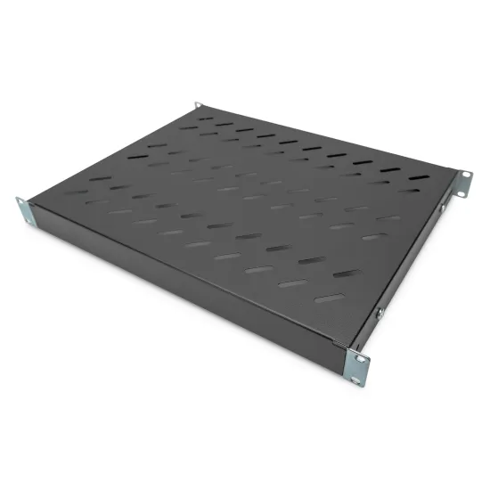 Digitus Polica fiksna 483 mm (19 ), do 50 kg, 44.5×482×350‑500 mm, crna
