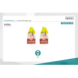 Digitus Kabl S-FTP patch CAT6A 1m zuti