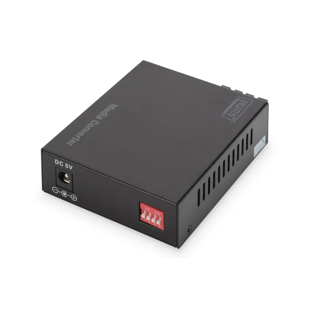 Digitus Gigabit media converter, RJ45 na SC, do 500 m, crni