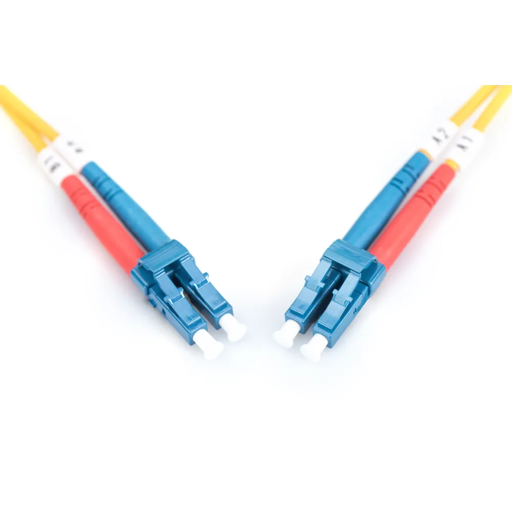 Digitus Opticki patch kabl, singlemode, duplex, 10 m, OS2, LC/LC, zuti