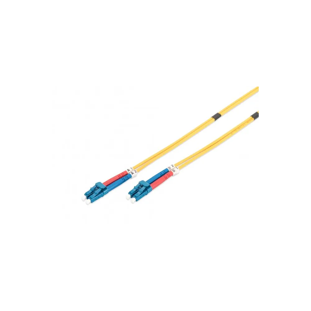 Digitus Opticki patch kabl, singlemode, duplex, 10 m, OS2, LC/LC, zuti