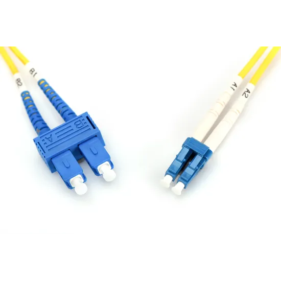 Digitus Opticki patch kabl, singlemode, duplex, 10 m, OS2, LC/SC, zuti